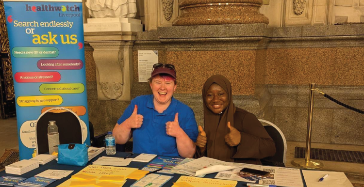 Staff and volunteers at event