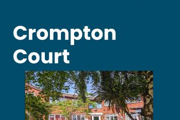 Front cover of Crompton Court enter and view report