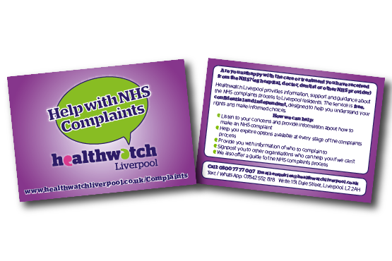 order Help with NHS complaints flyers image of Help with NHS Complaints flyers