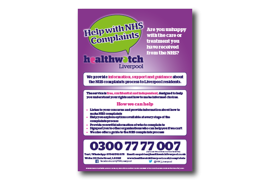 Order Help with NHS Complaints in Liverpool Poster image of Help with NHS Complaints in Liverpool poster