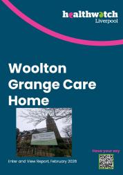 Front cover of Woolton Grange Care Home Enter and View Report