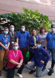 Healthwatch staff and volunteers outside Alder Hey Hospital