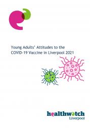 Front cover of Young Adults' Attitude to Covid-19 vaccine report
